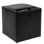 Taburet Box - imitatie piele negru - 21901 Taburet Box - imitatie piele negru - 21901