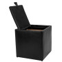 Taburet Box - imitatie piele negru - 21901 Taburet Box - imitatie piele negru - 21901