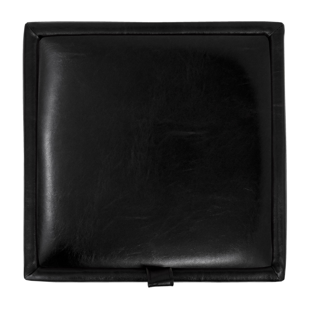 Taburet Box - imitatie piele negru - 21901 Taburet Box - imitatie piele negru - 21901