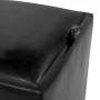 Taburet Box - imitatie piele negru - 21901 Taburet Box - imitatie piele negru - 21901