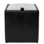 Taburet Box - imitatie piele negru/alb - 21901/21894 Taburet Box - imitatie piele negru/alb - 21901/21894