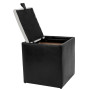 Taburet Box - imitatie piele negru/alb - 21901/21894 Taburet Box - imitatie piele negru/alb - 21901/21894