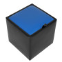 Taburet Box - imitatie piele negru/albastru - 21901/21898 Taburet Box - imitatie piele negru/albastru - 21901/21898