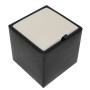 Taburet Box - imitatie piele negru/crem - 21901/21834 Taburet Box - imitatie piele negru/crem - 21901/21834