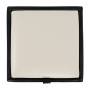 Taburet Box - imitatie piele negru/crem - 21901/21834 Taburet Box - imitatie piele negru/crem - 21901/21834