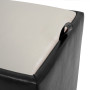Taburet Box - imitatie piele negru/crem - 21901/21834 Taburet Box - imitatie piele negru/crem - 21901/21834
