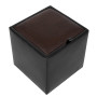 Taburet Box - imitatie piele negru/maro - 21901/15611 Taburet Box - imitatie piele negru/maro - 21901/15611