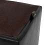Taburet Box - imitatie piele negru/maro - 21901/15611 Taburet Box - imitatie piele negru/maro - 21901/15611