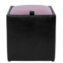 Taburet Box - imitatie piele negru/mov - 21901/21897 Taburet Box - imitatie piele negru/mov - 21901/21897
