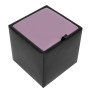 Taburet Box - imitatie piele negru/mov - 21901/21897 Taburet Box - imitatie piele negru/mov - 21901/21897