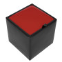 Taburet Box - imitatie piele negru/rosu - 21901/21900 Taburet Box - imitatie piele negru/rosu - 21901/21900