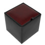 Taburet Box - imitatie piele negru/bordo - 21901/21902 Taburet Box - imitatie piele negru/bordo - 21901/21902