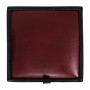 Taburet Box - imitatie piele negru/bordo - 21901/21902 Taburet Box - imitatie piele negru/bordo - 21901/21902