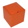 Taburet Box - imitatie piele portocaliu - 21895