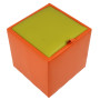Taburet Box - imitatie piele portocaliu/verde - 21895/21899 Taburet Box - imitatie piele portocaliu/verde - 21895/21899