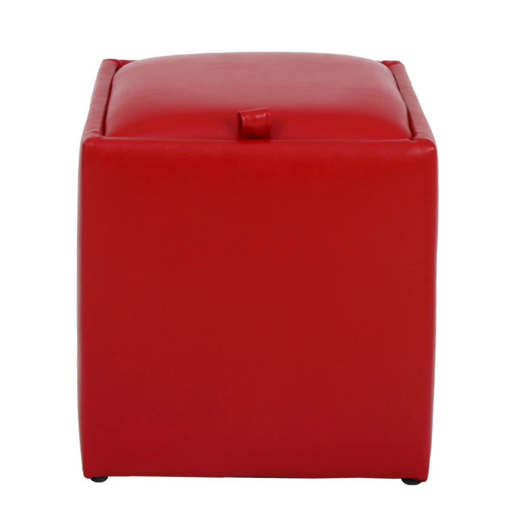 Taburet Box - imitatie piele rosu - 21900 Taburet Box - imitatie piele rosu - 21900