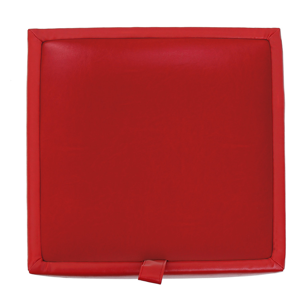 Taburet Box - imitatie piele rosu - 21900 Taburet Box - imitatie piele rosu - 21900