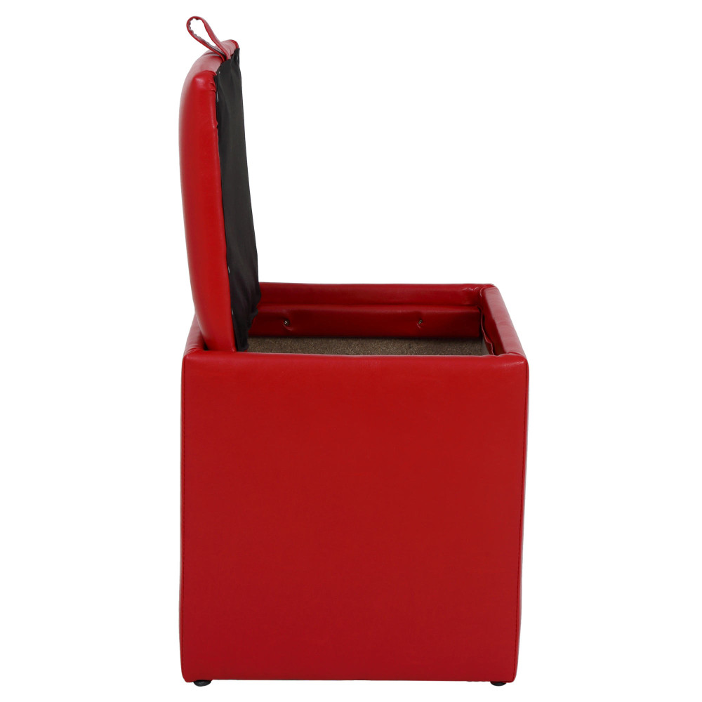 Taburet Box - imitatie piele rosu - 21900 Taburet Box - imitatie piele rosu - 21900