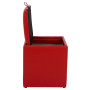 Taburet Box - imitatie piele rosu - 21900 Taburet Box - imitatie piele rosu - 21900