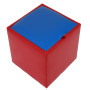 Taburet Box - imitatie piele rosu/albastru - 21900/21898 Taburet Box - imitatie piele rosu/albastru - 21900/21898