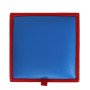 Taburet Box - imitatie piele rosu/albastru - 21900/21898 Taburet Box - imitatie piele rosu/albastru - 21900/21898