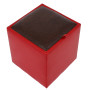 Taburet Box - imitatie piele rosu/maro - 21900/15611 Taburet Box - imitatie piele rosu/maro - 21900/15611