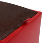 Taburet Box - imitatie piele rosu/maro - 21900/15611 Taburet Box - imitatie piele rosu/maro - 21900/15611
