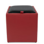 Taburet Box - imitatie piele rosu/negru - 21900/21901 Taburet Box - imitatie piele rosu/negru - 21900/21901
