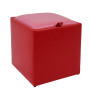 Taburet Box - imitatie piele rosu/roz - 21900/21896 Taburet Box - imitatie piele rosu/roz - 21900/21896