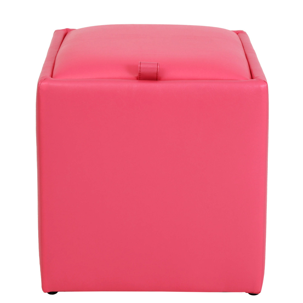 Taburet Box - imitatie piele roz - 21896 Taburet Box - imitatie piele roz - 21896