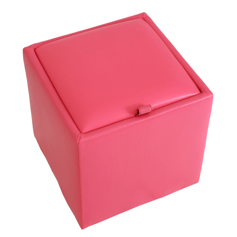 Taburet Box - imitatie piele roz - 21896 Taburet Box - imitatie piele roz - 21896