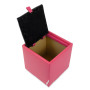 Taburet Box - imitatie piele roz/negru - 21896/21901 Taburet Box - imitatie piele roz/negru - 21896/21901