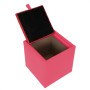 Taburet Box - imitatie piele roz/rosu - 21896/21900 Taburet Box - imitatie piele roz/rosu - 21896/21900
