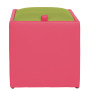 Taburet Box - imitatie piele roz/verde - 21896/21899 Taburet Box - imitatie piele roz/verde - 21896/21899
