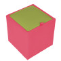 Taburet Box - imitatie piele roz/verde - 21896/21899 Taburet Box - imitatie piele roz/verde - 21896/21899