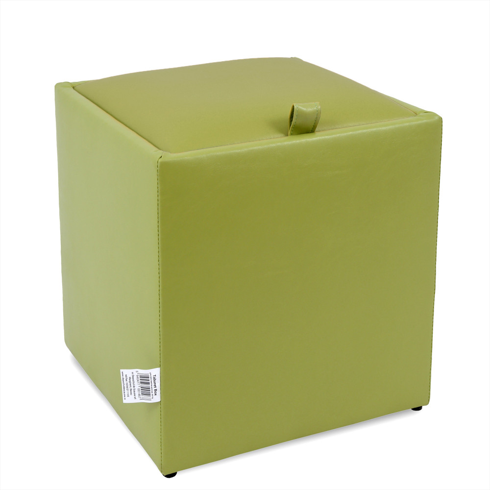 Taburet Box - imitatie piele verde - 21899 Taburet Box - imitatie piele verde - 21899