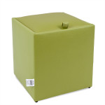 Taburet Box - imitatie piele verde - 21899