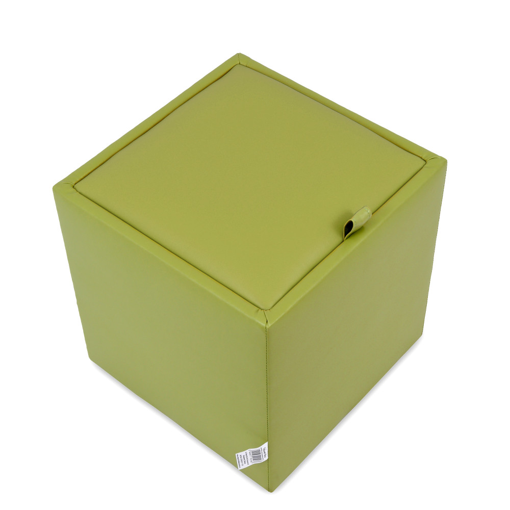Taburet Box - imitatie piele verde - 21899 Taburet Box - imitatie piele verde - 21899