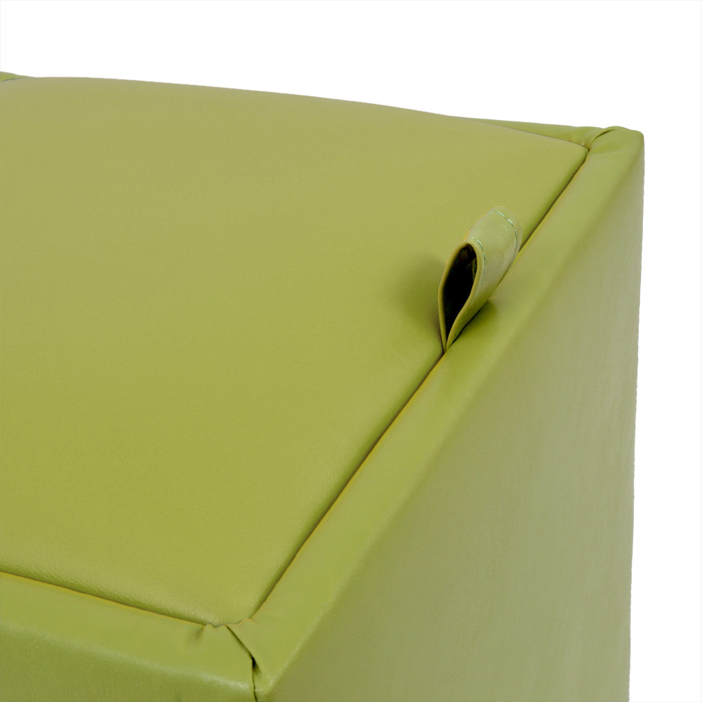 Taburet Box - imitatie piele verde - 21899 Taburet Box - imitatie piele verde - 21899