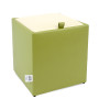 Taburet Box - imitatie piele verde/crem - 21899/21834 Taburet Box - imitatie piele verde/crem - 21899/21834