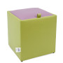Taburet Box - imitatie piele verde/mov - 21899/21897 Taburet Box - imitatie piele verde/mov - 21899/21897