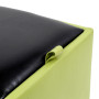 Taburet Box - imitatie piele verde/negru - 21899/21901 Taburet Box - imitatie piele verde/negru - 21899/21901