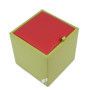 Taburet Box - imitatie piele verde/rosu - 21899/21900 Taburet Box - imitatie piele verde/rosu - 21899/21900