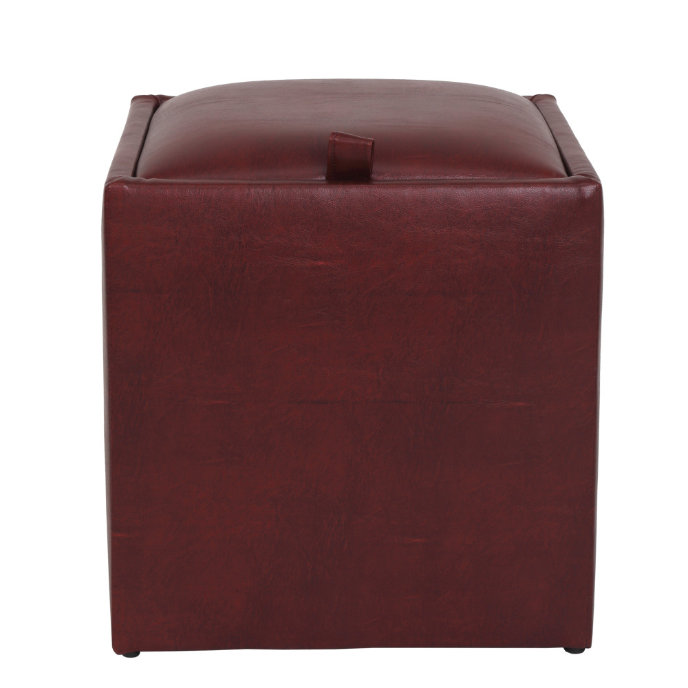 Taburet Box - imitatie piele bordo - 21902 Taburet Box - imitatie piele bordo - 21902