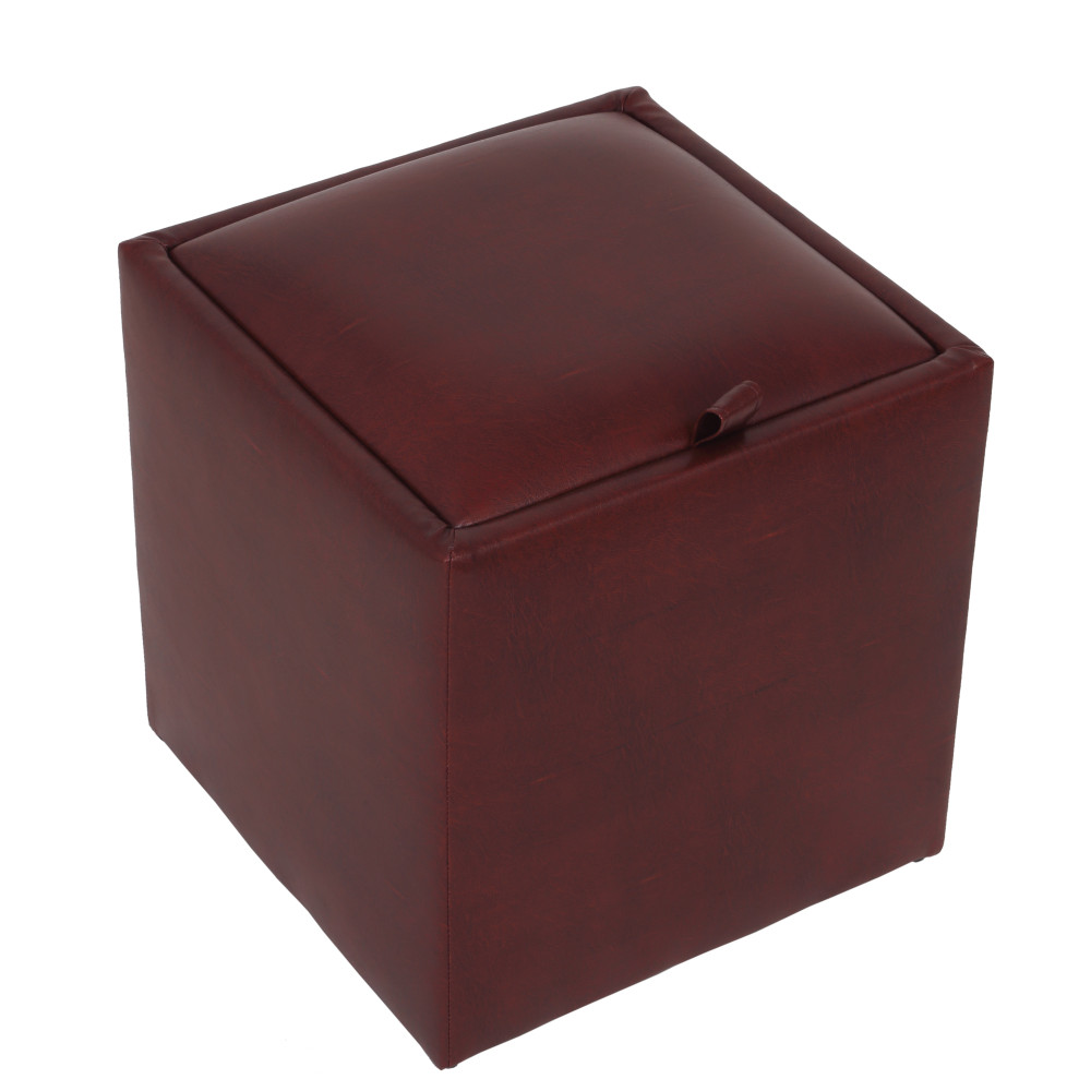 Taburet Box - imitatie piele bordo - 21902 Taburet Box - imitatie piele bordo - 21902