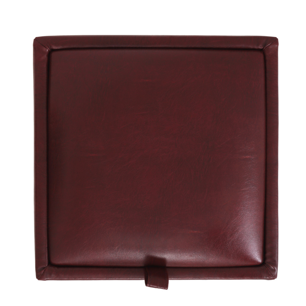 Taburet Box - imitatie piele bordo - 21902 Taburet Box - imitatie piele bordo - 21902