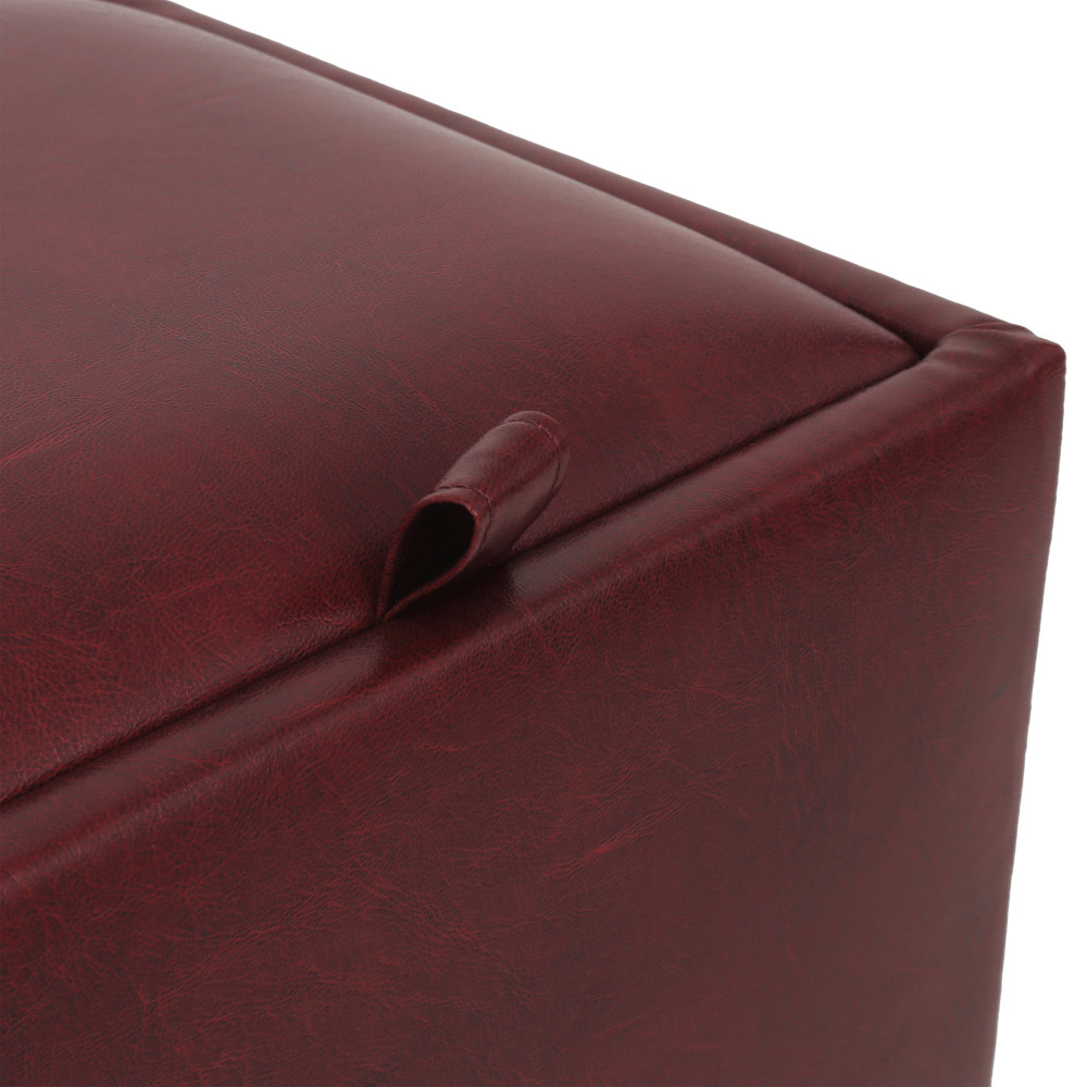 Taburet Box - imitatie piele bordo - 21902 Taburet Box - imitatie piele bordo - 21902