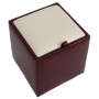 Taburet Box - imitatie piele bordo/crem - 21902/21834 Taburet Box - imitatie piele bordo/crem - 21902/21834
