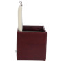Taburet Box - imitatie piele bordo/crem - 21902/21834 Taburet Box - imitatie piele bordo/crem - 21902/21834