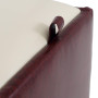 Taburet Box - imitatie piele bordo/crem - 21902/21834 Taburet Box - imitatie piele bordo/crem - 21902/21834